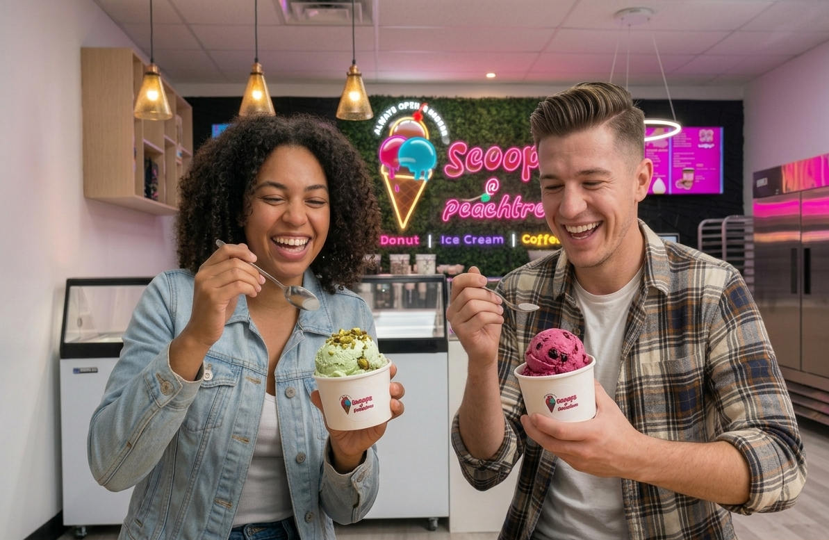 Scoops signature desserts and seasonal flavors